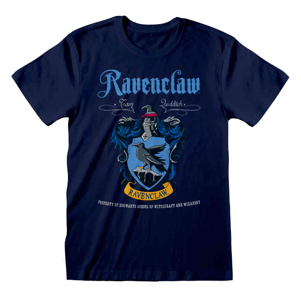 Harry Potter - Ravenclaw Crest Heren T-shirt - Blauw